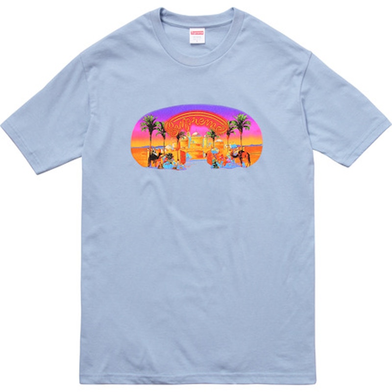 Supreme Mirage Tee Light Blauw