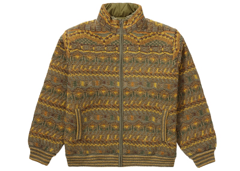 Supreme Missoni Reversible Knit Jacket Olijf