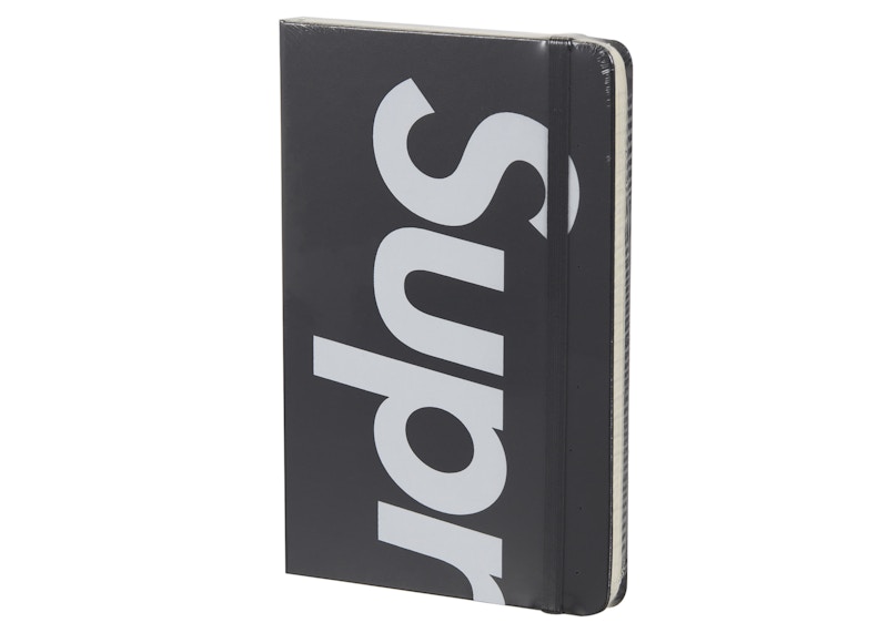 Supreme Moleskin Notebook Large Zwart