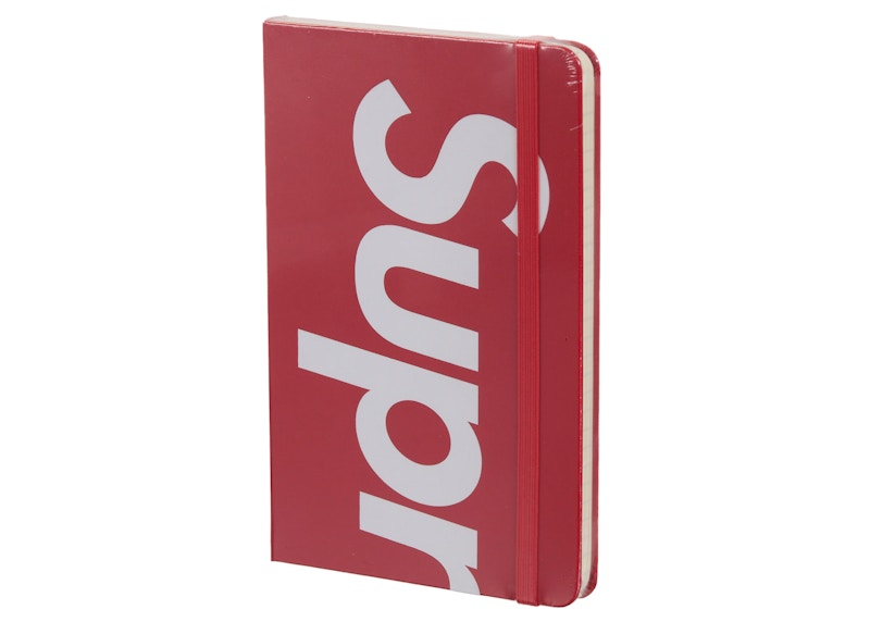 Supreme Moleskin Notebook Large Rood