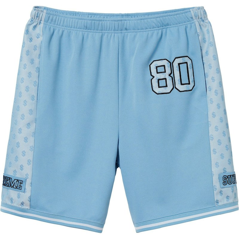 Supreme Monogram Short Columbia Blauw