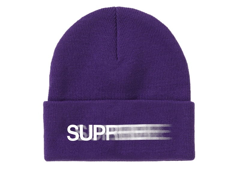 Supreme Motion Logo Beanie Paars