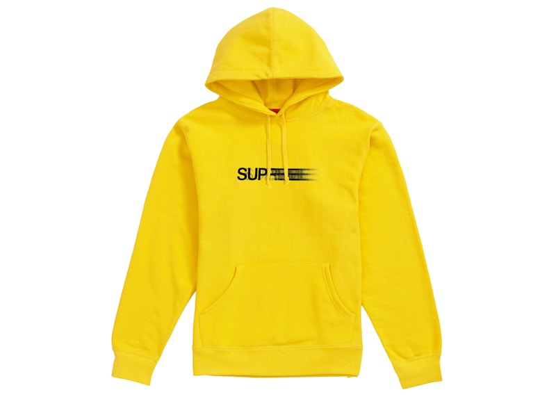 Supreme Motion Logo Hooded Sweatshirt Lemon
