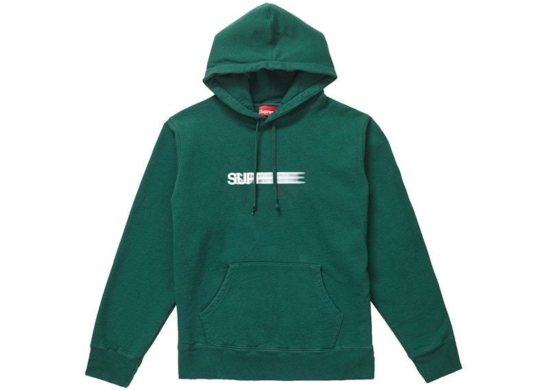 Supreme Motion Logo Hooded Sweatshirt Light Pine