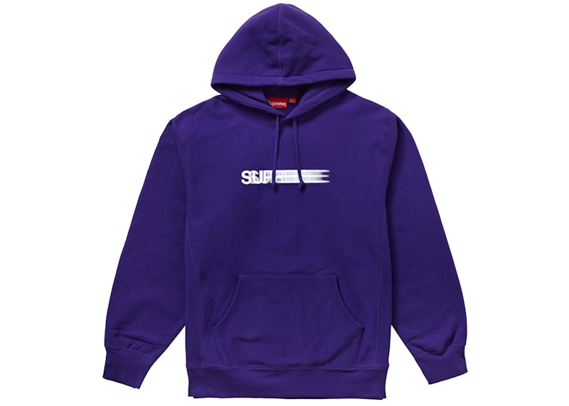 Supreme Motion Logo Hooded Sweatshirt Paars
