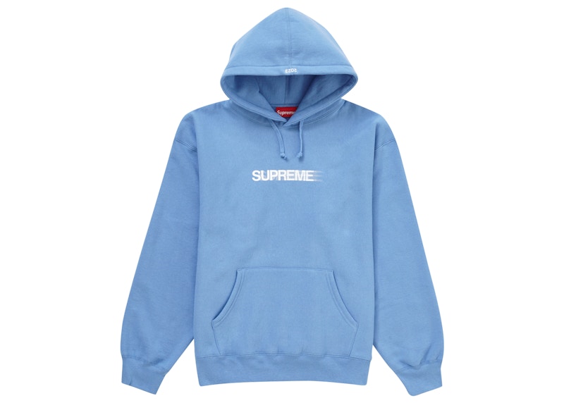 Supreme Motion Logo Hooded Sweatshirt Light Blauw