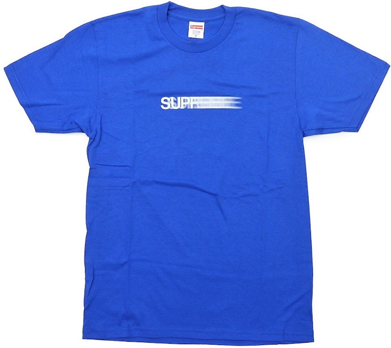 Supreme Motion Logo Tee Royal Blauw