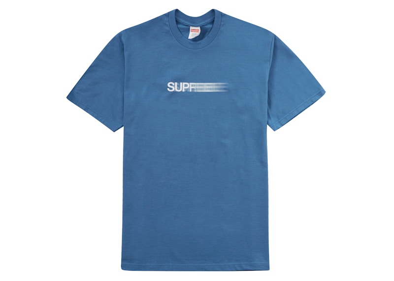Supreme Motion Logo Tee Faded Blauw