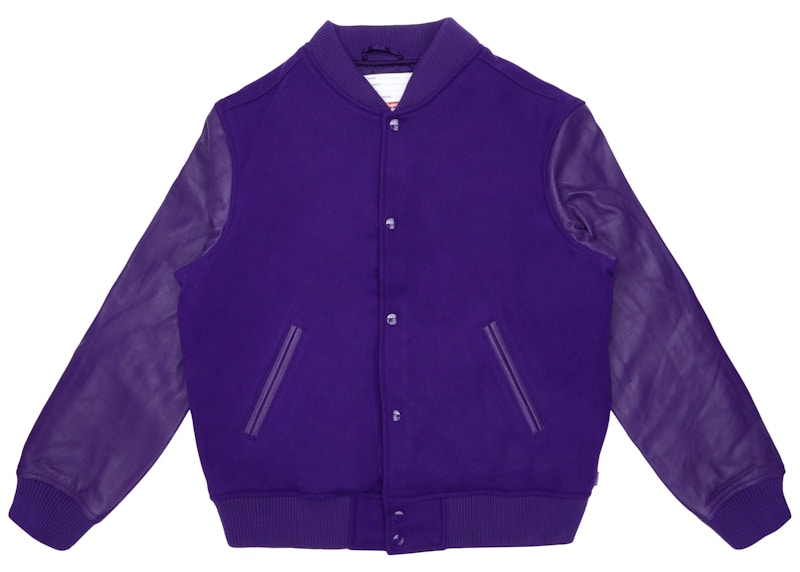 Supreme Motion Logo Varsity Jacket Paars