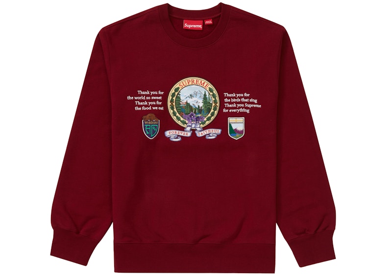Supreme Mountain Crewneck Cardinal