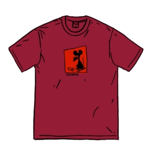 Supreme Mouse Tee Cardinal