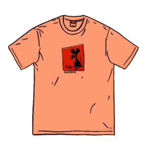 Supreme Mouse Tee Peach