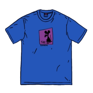 Supreme Mouse Tee Royal Blauw