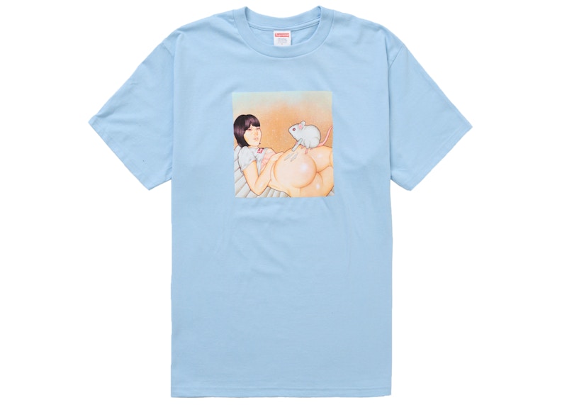 Supreme Mouse Tee Powder Blauw