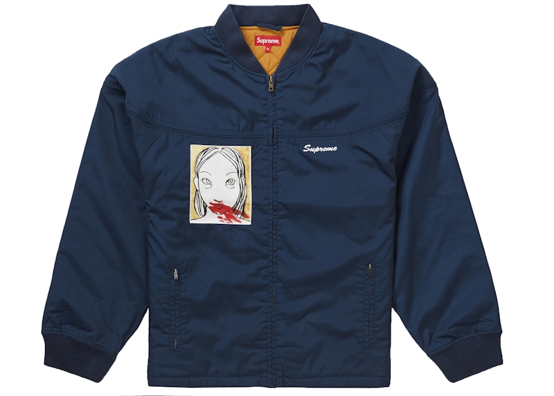 Supreme Mug Shot Crew Jacket Blauw