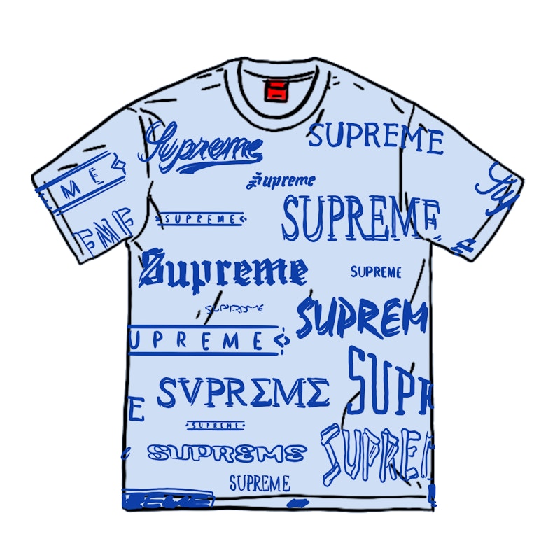Supreme Multi Logo Tee Wit