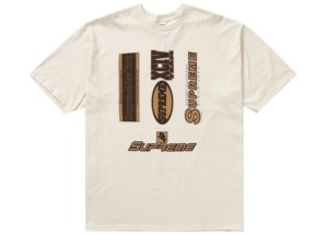 Supreme Multi Logos Tee Natural