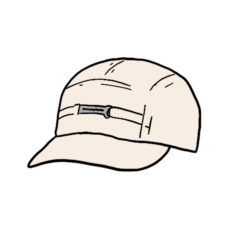 Supreme Name Plate Camp Cap Natural