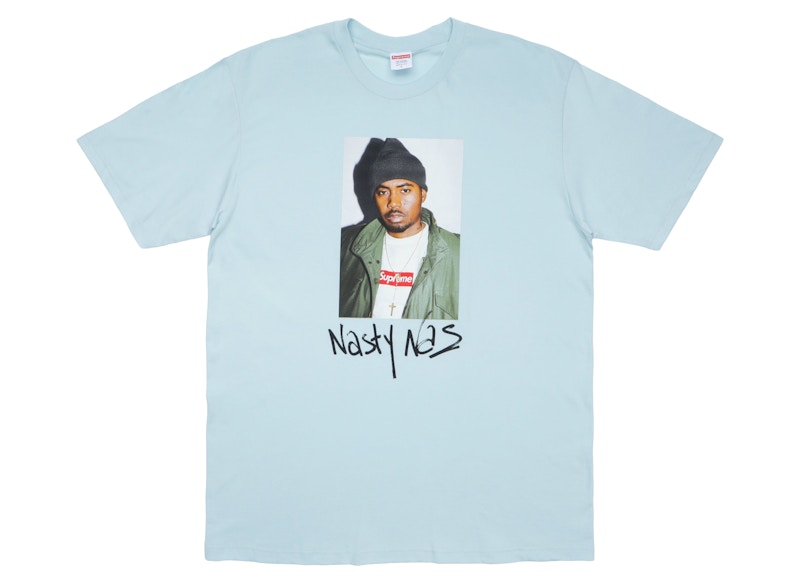 Supreme Nas Tee Pale Blauw