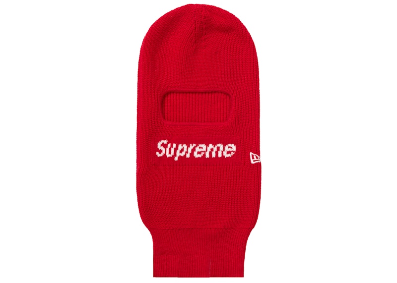 Supreme New Era Box Logo Balaclava Rood