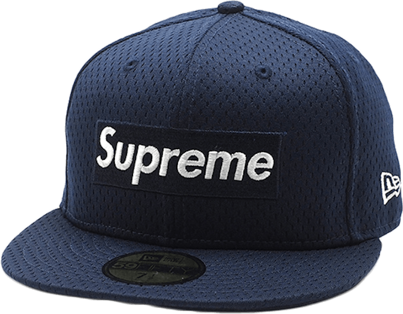 Supreme New Era Mesh Box Logo Cap Blauw