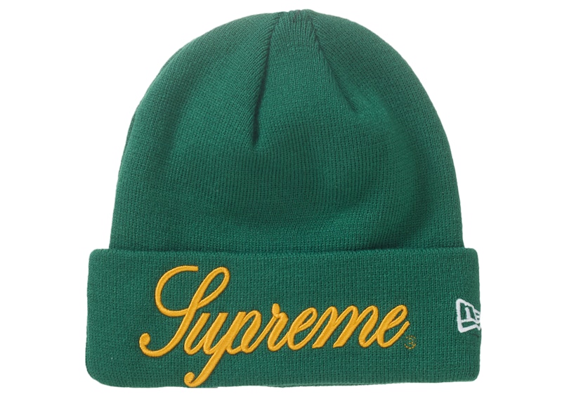 Supreme New Era Script Beanie Pine