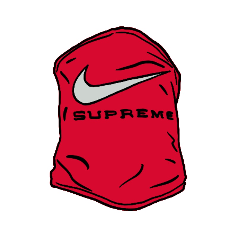 Supreme Nike Neck Warmer Rood