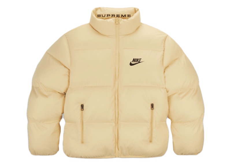 Supreme Nike Reversible Puffy Jacket Pale Geel