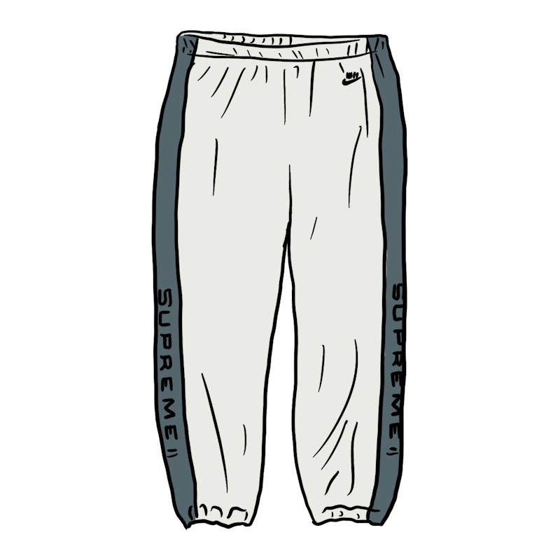 Supreme Nike Velour Track Pant Wit