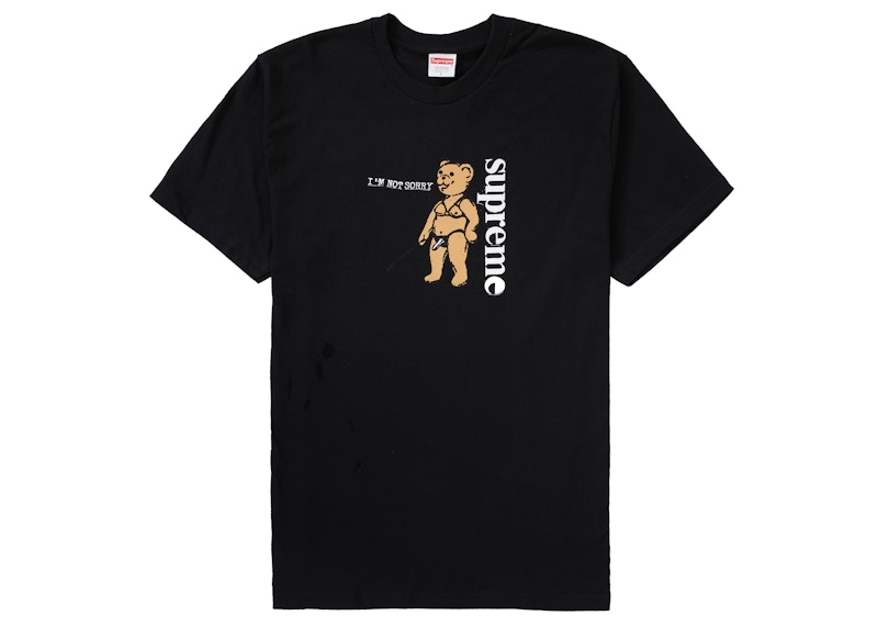 Supreme Not Sorry Tee Zwart