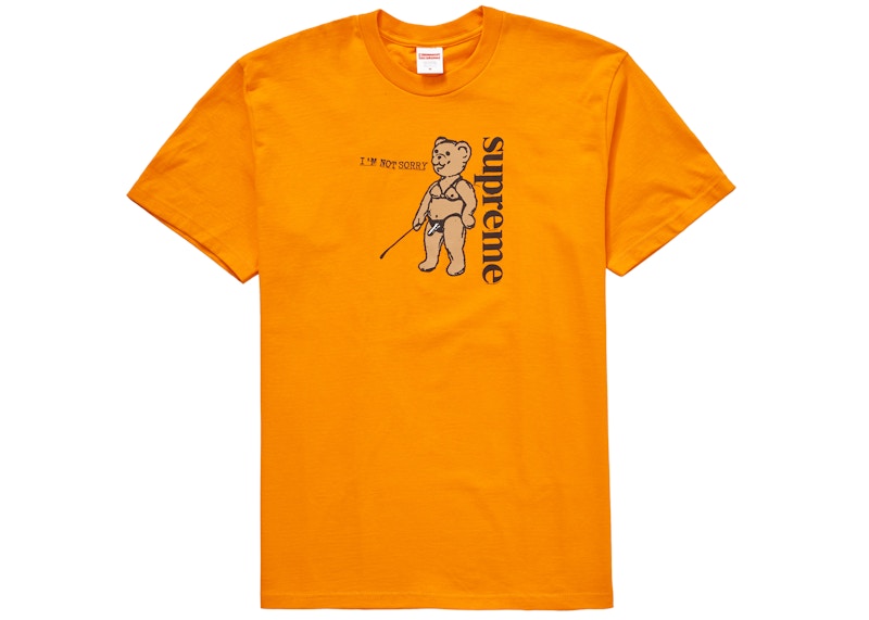 Supreme Not Sorry Tee Oranje