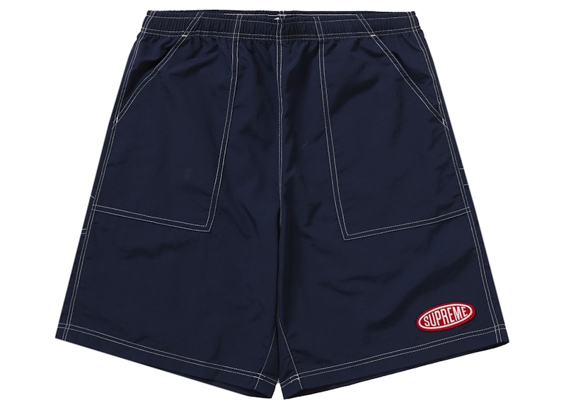 Supreme Nylon Painter Short Blauw