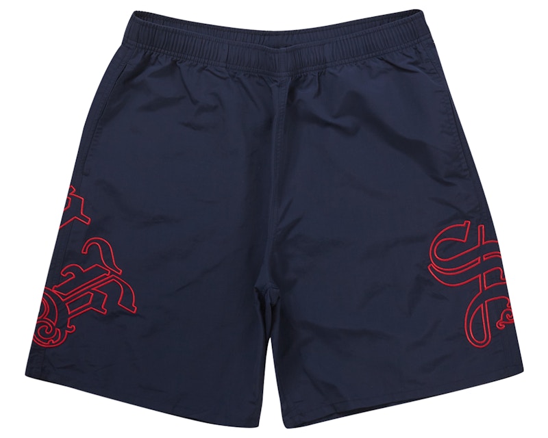 Supreme Old English Nylon Short Blauw