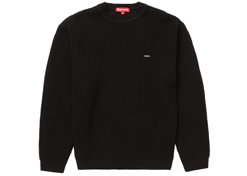 Supreme Open Knit Small Box Sweater Zwart