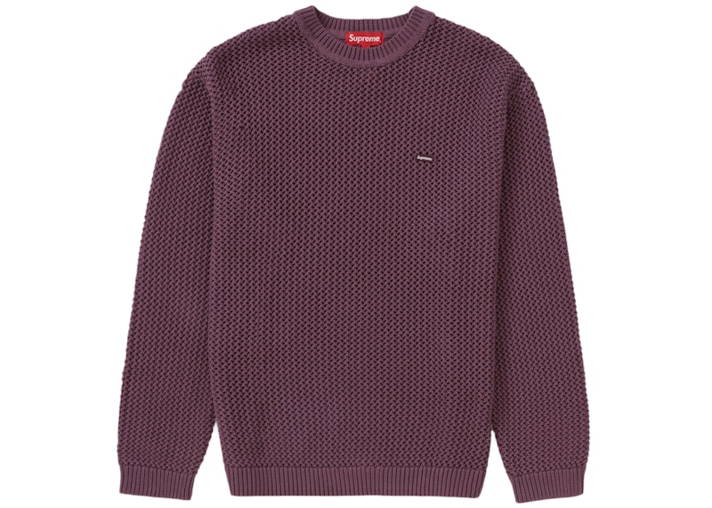 Supreme Open Knit Small Box Sweater Dusty Paars