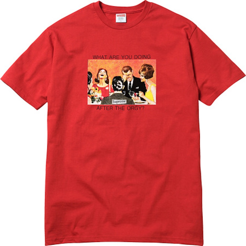 Supreme Orgy Tee Rood