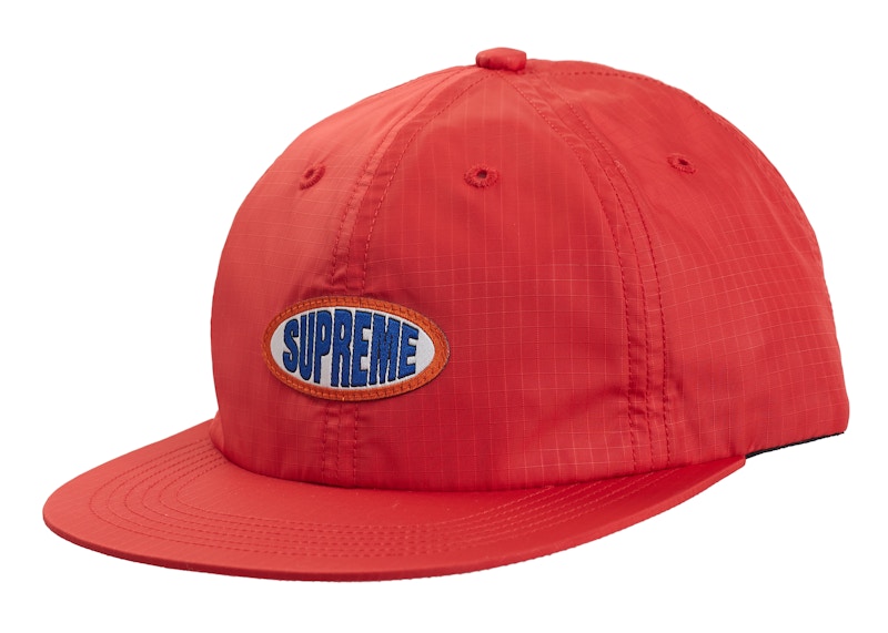Supreme Oval Label 6-Panel Rood
