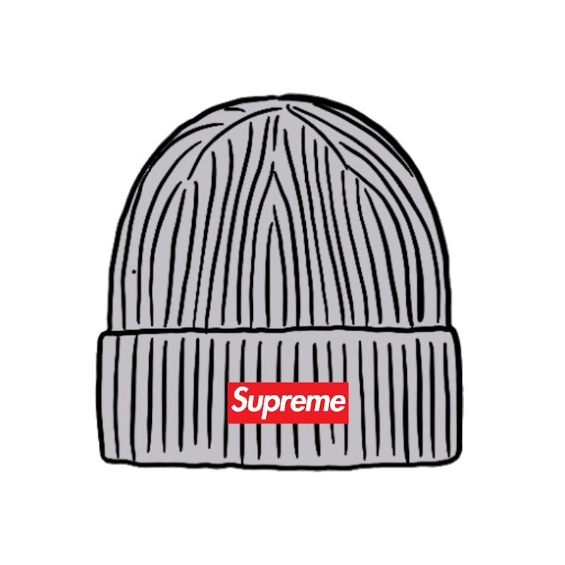 Supreme Overdyed Beanie Grijs