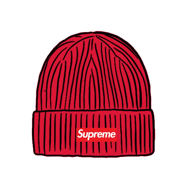 Supreme Overdyed Beanie Rood