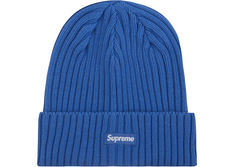 Supreme Overdyed Beanie Blauw