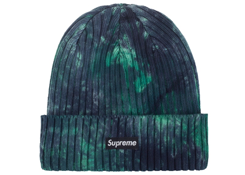 Supreme Overdyed Beanie Splatter Groen