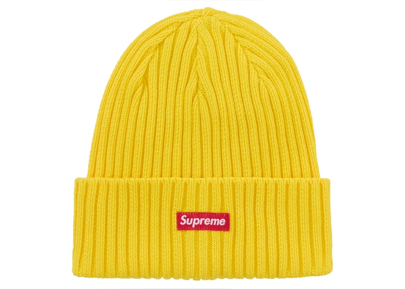 Supreme Overdyed Beanie Geel