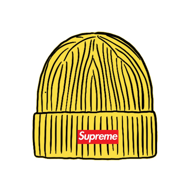 Supreme Overdyed Beanie Geel