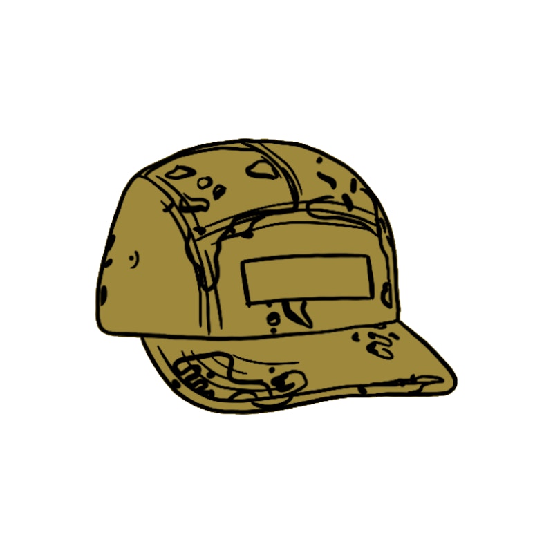 Supreme Overdyed Camo Camp Cap Groen