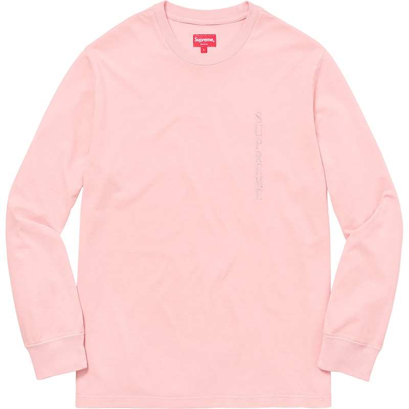 Supreme Overdyed L/S Top Roze