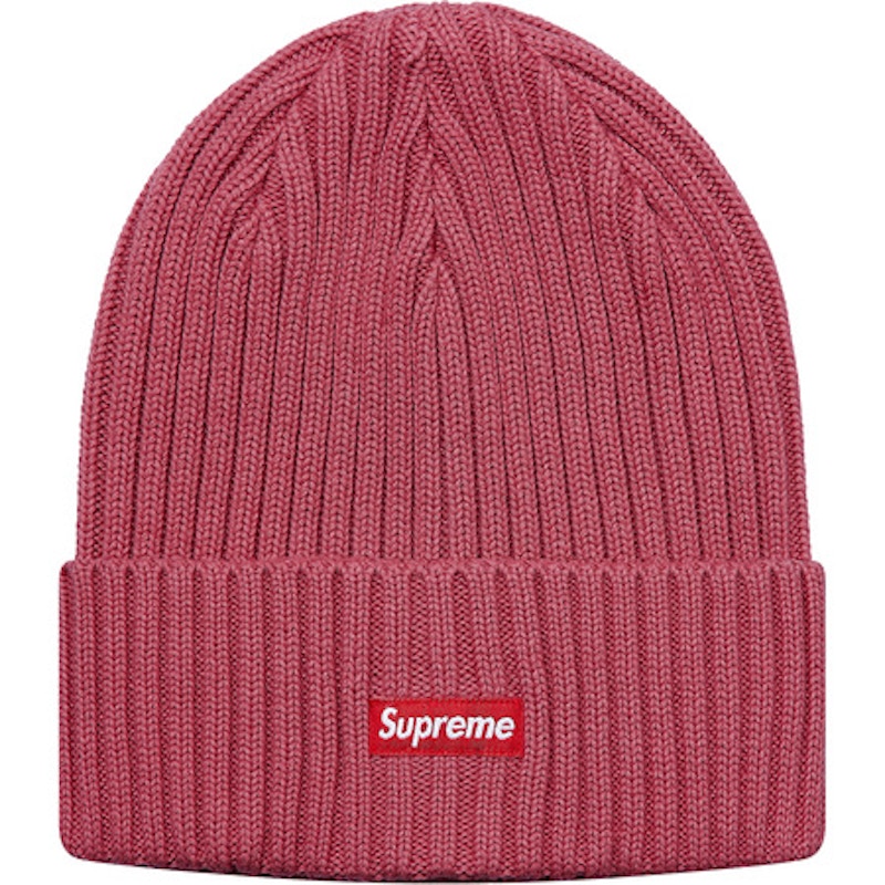 Supreme Overdyed Ribbed Beanie Washed Magenta