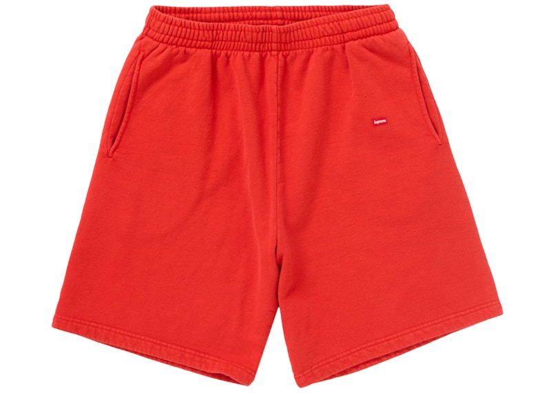 Supreme Overdyed Small Box Sweatshort Rood