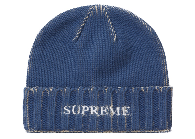 Supreme Overprint Beanie Blauw