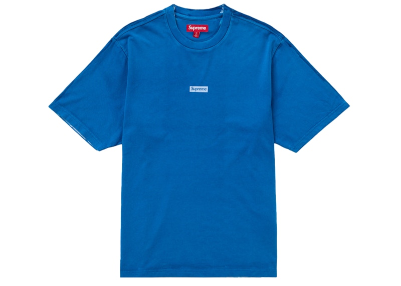 Supreme Overprint Small Box S/S Top Blauw