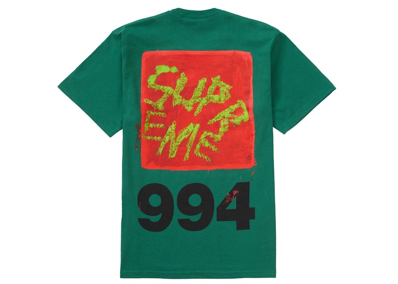 Supreme Paint Tee Groen